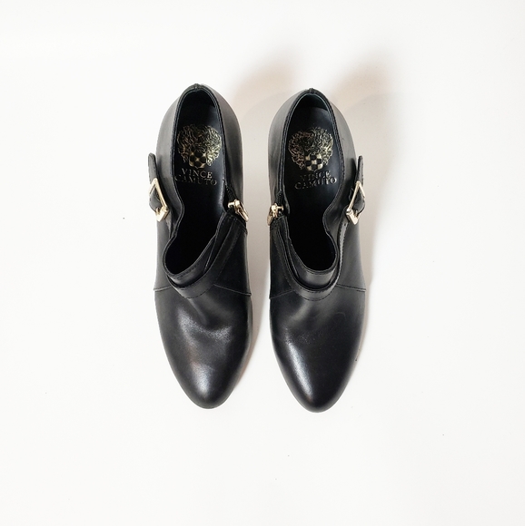 VINCE CAMUTO VONILESA Leather Booties Size 8.5 - Picture 3 of 8